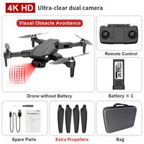 L900 Pro Drone GPS 4K/6K 5G WiFi Live Video FPV Quadrotor Flight Rc Atstumas 1200m Drone HD plataus kampo dviguba kamera (pasirenkama 1/2/3 baterija) Black - 1 battery
