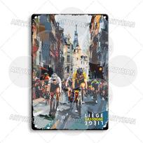 Tour de France dviračių metalinis ženklas Pirėnai Overnė Vogežai Galibjė perėja Aspeno perėja Tinjė Boneto perėja 20x30cm（7.8x11.8inch）