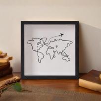 Shadow Box Frame Memory Ticket Holder for Movie Travel Sporting Events Concert Tickets black 20x20cm
