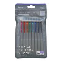 Pilot Frixion Synergy Knock Rašiklis su mygtuku LFSK138C, 0,3 mm, 8 spalvų rinkinys,