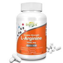 Double Strength L-Arginine 1000mg Amino Acid Complex Vegetarian Capsules for Daily Vitality and Circulation Support 120PCS