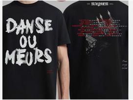 2 side Lady Gaga The Mayhem Ball Tour 2025 2026 Danse Ou Meurs shirt. S