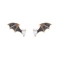 Swarovski Prosperity Multicolor Bat Pattern Artificial Crystal Stud Earrings Women's 5488203 ruda