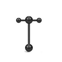 Stainless Steel Tongue Piercings Tongue Ring Dumbbell Tongue Nail Piercing Jewelry Body Jewelry Gold