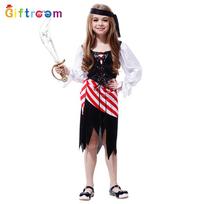 Charming Girls Pirate Outfit Designed For Halloween Celebrations And Theatrical Events L