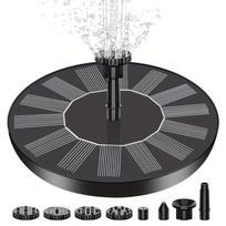 Solar-powered fountain, outdoor pool aeration, automatic floating fountain, swimming pool, garden, courtyard,mini small fountain