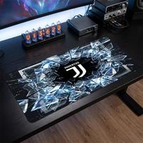 Juventus FC Printed Large Mouse Pad, Non Slip Soft Rubber Gaming Desk Mat for Office Laptop Computer Decor 30cmx60cm（11.8x23.6inch）