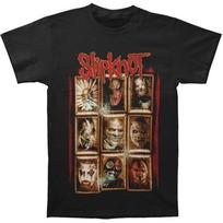 Men's Slipknot New Masks T-shirt X-Large Black 2XL