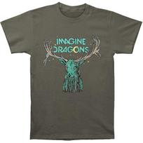 Men's Imagine Dragons Elk In Stars T-shirt X-Large Charcoal S