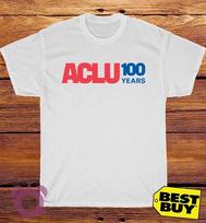 New Shirt ACLU 100 Year Logo American Funny T-Shirt Size S to 5XL M