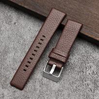 18/22/24/26/27/28/30/32mm Litchi Top-Grain Leather Watch Band for Diesel Watch Friday Series Dz4323/4318/4329 Soft Cowhide Strap 18mm