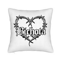 Manana Sera Bonito Karol G Pillowcase Printed Polyester Cushion Cover Decoration Music Pillow Case Cover Home Zippered 18'' Peach skin 18*18(CM)-1Pcs