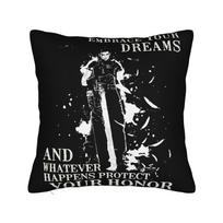 Final Fantasy 7 Pillowcase Soft Polyester Cushion Cover Decoration Pillow Case Cover Home Zippered 45*45Cm Peach skin 18*18(CM)-1Pcs