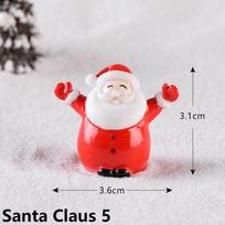 Mikro Peizažo Lėlių Namelis Sniego Senis Figūrėlė Kalėdinės Dekoracijos Mini Kalėdų Senelis Kalėdinis Ornamentas Santa Claus 5