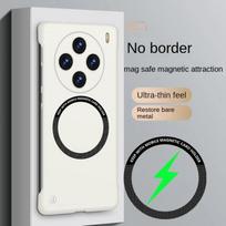 Magsafe magnetinis dėklas VIVO X100 Ultra X100 Pro plonas berėmis kietas PC galinis dangtelis belaidžio įkrovimo dėklas VIVO X100Pro X100 S Pro VIVO X100 balta