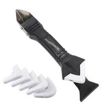 5 In1 Silicone Remover Caulk Finisher Sealant Smooth Scraper Grout Kit Tools With Seam Tape Plastic Hand Tools Set Accessory
