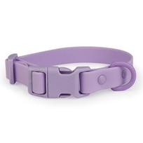 Atsparus vandeniui šuns antkaklis, makaronų spalvos, reguliuojamas augintinio antkaklis, PVC gumuota juosta, tvirtas ir patvarus mažam, vidutiniam ir dideliam šuniui M neck 25-36cm