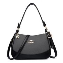 Simple Single-shoulder Crossbody Bag Large-capacity Mom Bag for Commuting mėlyna