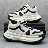Casual sports shoes Walking leather casual thick sole non-slip increase men spring and autumn breathable vulcanized shoes 39