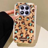 Vintage Pink Leopard Print Phone Case for Xiaomi Redmi Note 14 13 12 11 11S 10 10S 9 8 Pro 9C 13C 14C A3 A4 A3X 9C A1 A2 Cover Redmi Note 12 balta