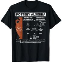 Keramikos algebra Juokingi Keramikos molio menininkas Grafinis marškinėlis S juoda