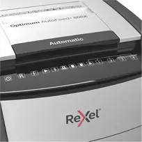 Rexel Optimum AutoFeed+ 600X automatinis kryžminio pjovimo popieriaus smulkintuvas P4