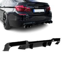 M5 Performance galinis Difuzorius skirtas BMW F10 / F11 su M-Pack bamperiu, juodas blizgus