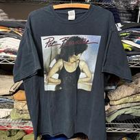 Senovinio stiliaus Pat Benatar roko turo trumpomis rankovėmis juodos spalvos unisex marškinėliai XXXXL gray