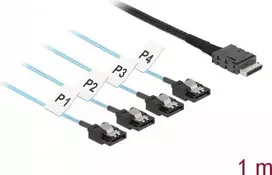 Delock vidinis SAS kabelis OCuLink (SFF-8611) (M) į SATA (M) - 1 m (85829)