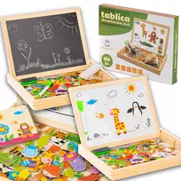 Extralink Toys Dvipusė kreidinė-magnetinė edukacinė lenta