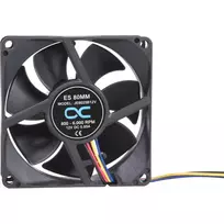Alphacool ES 80mm 800-6000 RPM Fan 80x80x25mm (Black, Two Ball Bearing, PWM, 80 mm)