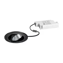 Brumberg 39353083 DAMITA LED įleidžiamų šviestuvų rinkinys, apvalus, juodas, 6 W, 230 V, 3000 K (830), IP65, pritemdomas fazės dimeriu, kryptį keičiantis