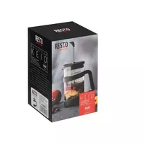 RESTO French Press 600ml nerūdijančio plieno ir borosilikatinio stiklo kavos virimo aparatas