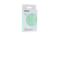 ALKAYA Speed Flex 2 in 1 USB-C - Lightning High-Gloss Charging & Data Cable 15W/12W 1m White (CL-60027)