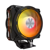 Darkflash E400 PLUS Juodas Aktyvus CPU Oro Aušintuvas, 120mm PWM Ventiliatorius, 4 Šilumos Vamzdeliai, 180W TDP, Intel/AMD