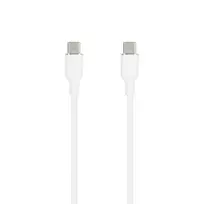 SEEK TOTI USB-C į USB-C Silikoninis Laidas 1m 3A Baltas