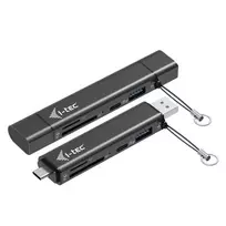 I-TEC USB-C/A Dongle SD TF 2x USB (USB-A USB-C)