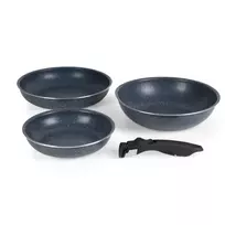 Russell Hobbs RH03296 Nightfall Stone 4 dalių keptuvių rinkinys su nuimamomis rankenomis