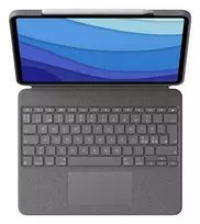 Logitech Combo Touch klaviatūrinis dėklas su jutikliniu kilimėliu, skirtas iPad (7, 8, 9 kartos) - Pan Nordic išdėstymas - Graphite