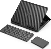 „Logitech Casa Pop-Up Desk“ – nešiojamas klaviatūros ir jutiklinės dalies rinkinys