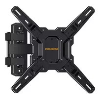 PERLEGEAR PGMF3 Fiksuotas TV laikiklis sieniniam montavimui 26-60 colių televizoriams, 45 kg talpa, VESA 75x75 iki 400x400, itin plonas 25 mm profilis, juodos spalvos