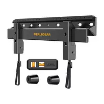 PERLEGEAR PGMT7 Pilno Judesio TV Laikiklis 24-55 Colių Televizoriams, Dviguba Ranka, Maks. 45 kg, VESA 75x75–400x400 mm, Juodas