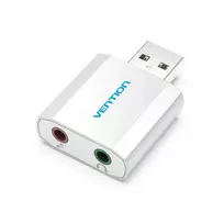 VENTION VAB-S13 USB 2.0 garso kortelė su 2 prievadų šakotuvu