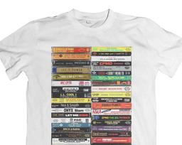 Vintage 80s 90s Hip Hop Cassette Tapes T-shirt - mixtape compilation - 2pac NWA Run DMC Shirt 3XL