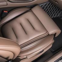 Breathable Washable New Suede Cover Memory Foam Leg Support Non-slip Adjustable Seat Extender Thick Padding Car Seat Cushion gray