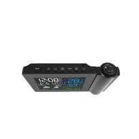 Real Time Weather Forecast Station with Projection Clock for Sunny Cloudy Rain Snow Conditions and Time Display on China Mainland