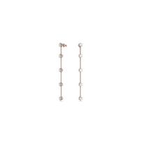 Swarovski Constella Inlay Rose Gold Tone Plated Earrings Women's Rose Gold 5661463 auksas