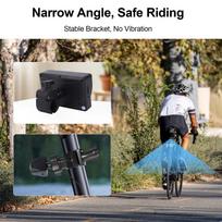 Handlebar Bike Mirror, 1080P Bicycle Rear View Camera with 5  Monitor, Night Vision, 110 degrees  Wide Angle View for beige