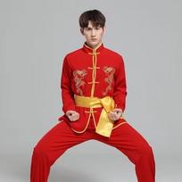 Dragon Embroidered Traditional Performance Uniform 110/120/130/140cm