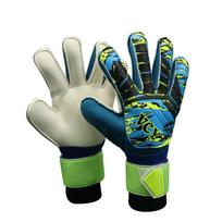 Neslystančios futbolo vartininko pirštinės Spalvingos latekso futbolo pirštinės Futbolo vartininko pirštinės suaugusiems vaikams blue-style 2 size 5